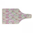 thumbnail image 1 of Rose Cutting Board, Graphic Image of Romantic Flower Silhouettes with Polka Dots Top View, Decorative Tempered Glass Cutting and Serving Board, in 3 Sizes, by Ambesonne, 1 of 2
