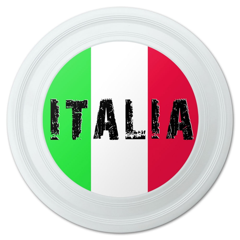 Italia Italy Italian Flag Novelty 9" Flying Disc by Graphics and More