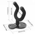thumbnail image 5 of DQrwqpou Gancho para Guitarra Soporte para Guitarra en Forma U Soporte Gancho Fácil Instalación (Negro), 5 of 5