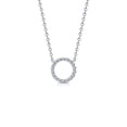 thumbnail image 3 of Lafonn Classic Sterling Silver Platinum Plated Necklaces (0.63 Cttw), 3 of 5