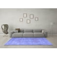 thumbnail image 3 of Ahgly Company Machine Washable Indoor Rectangle Persian Blue Traditional Area Rugs, 2' x 3', 3 of 4