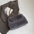 thumbnail image 3 of Bolso Bandolera Felpa para Mujer Con Bolsillo Interior El (gris), 3 of 5