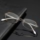 thumbnail image 1 of Exquisitas gafas de lectura con luz azul brillante con incrustaciones de diamantes, elegantes y de moda para mujeres, gafas de lectura con borde sin marco, 1 of 5