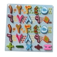 thumbnail image 2 of Wooden Alphabet Puzzle Board Alphabet Number Board for Kid Kindergarten Home Arabic Numerals B, 2 of 9