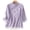 Purple mandarin collar embroidered blouse women a1, variant on thefmos Women's Mandarin Collar Embroidered Blouse 3/4 Sleeve Solid Color Casual Top Trendy Spring Fall Outfit, Green 2XL