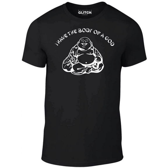 Reality Glitch I Have the Body of a God Funny Buddha T-Shirt – Sarcastic Spiritual Humor Tee