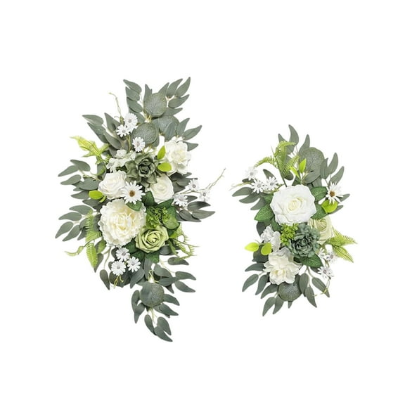 Wedding Decoration Flowers, Flower Arch Signboard, Simulation Floral Centerpiece, Photography Props, Multi-Scene Floral Arrangement Set