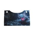 thumbnail image 4 of Lsque Heart Axolotl Printed Long Tissue Box Cover Holder, Facial Paper Organizer Dispenser,Triangle with Bottom Belt, PVC Leather Decorative Organizer, 4 of 9