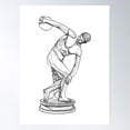 thumbnail image 2 of Discobolus Poster Wall Art, Modern Wall Decor For Living Room Bedroom, 8x12 UNFRAMED, 2 of 3