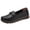 Black, variant on NOKIO Comfortable Women'S Flats Stylish Women'S Breathable Fashion Sneakers Women Comfort Walking Flat Loafer Slip On Leather Loafer Comfortable Flat Shoes Outdoor Driving Shoes