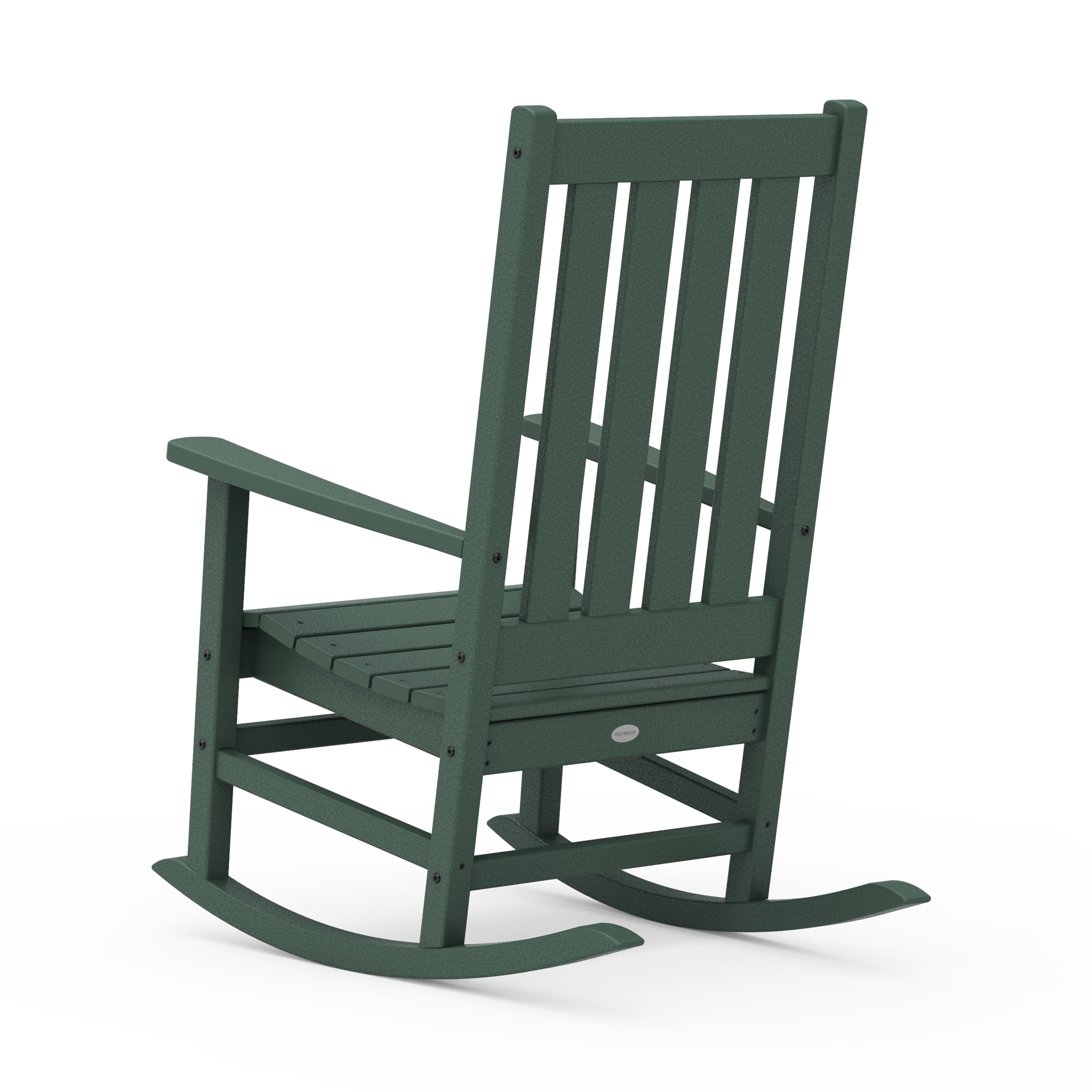Better Homes & Gardens by POLYWOOD Southlake Outdoor Rocking Chair, All-Weather HDPE, Patio Seat, Green