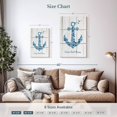 thumbnail image 3 of Elephant Stock Anchor Quote Wall Art - Vertical Multi Panel Canvas - Living Room Wall Decor - Nautical Multi Panel - Beige And Blue Decor - 14" x 23", 3 of 4