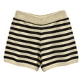 thumbnail image 5 of Striped Shorts for Women 2026 Summer Casual Elastic High Waist Knit Soft Stretchy Mini Shorts Loungewear, 5 of 5