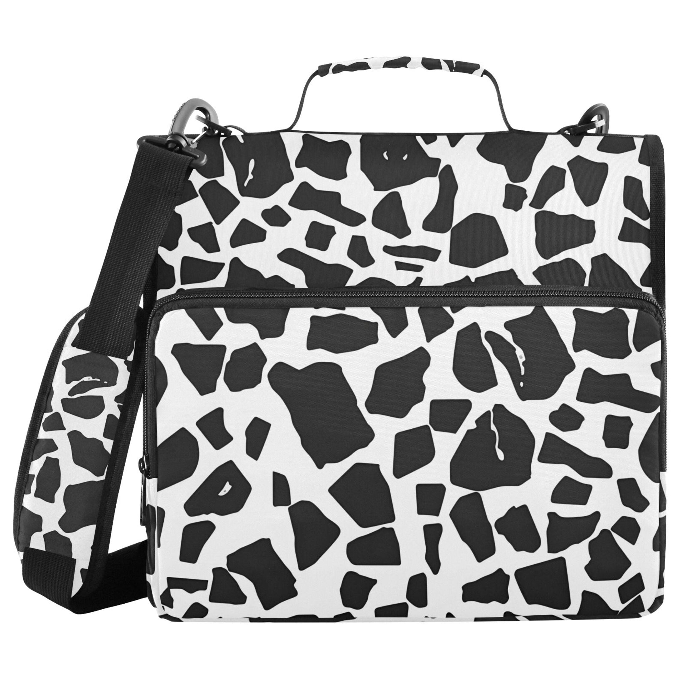 ALAZA Zipper Binder Black Graffiti 3 Ring Trapper Keeper File Folder Organizer Bag