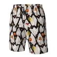 thumbnail image 4 of Salouo Different Ghosts Pattern Swim Trunks for Men,Men's Hawaiian Bathing Suit Swimsuits Quick Dry Swimming Board Shorts Beach Shorts with Pockets-, 4 of 6