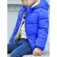 thumbnail image 3 of Chaqueta de abrigo para niños y niñas Abrigo cortavientos de dibujos animados con capucha y ropa de abrigo(Azul/2-3 años) Nituyy Chaqueta-GL715-FT37456D5, 3 of 6