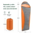 thumbnail image 2 of Kit 5 pcs Acampar Bolsa de dormir Almohada Mascara Tapones Bolsa, 2 of 3
