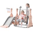 Toddler Slide and Swing Set 3 in 1, Kids Playground Climber Swing