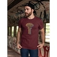 thumbnail image 2 of Neon Style Mushroom T-Shirt Men -Image by Shutterstock, Male 3X-Large, 2 of 4