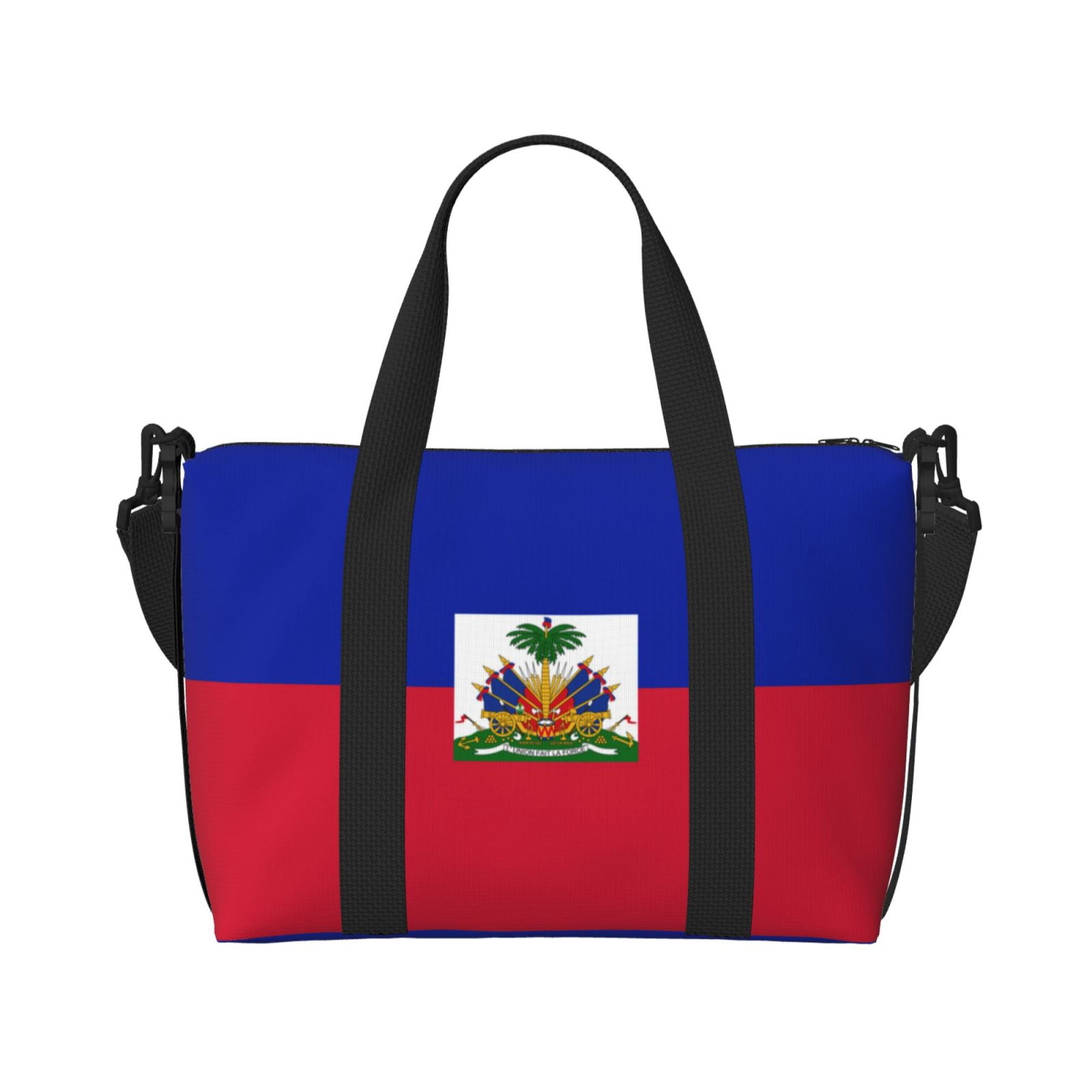 Travel Duffel Bag Haiti Flag Sports Tote Gym Carry On Bag Overnight Crossbody Bag For Women Men