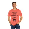 thumbnail image 4 of Cool I'm Thinking About Hunting Men Women Novelty Sorry I'm Not Listening Gift Unisex Garment-Dyed T-shirt, 4 of 4