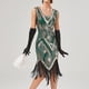 thumbnail image 3 of WILLBEST Vestidos Largos Casuales para Mujer, Vestido Vintage Sexy sin Mangas para Mujer, Vestido de Fiesta de Noche de 2025 con Lentejuelas y Cuentas y Cuello En V y Borlas Extra Grande, 3 of 3