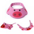 thumbnail image 5 of Novobey Adjustable Visor Cartoon Shampoo Shower Bathing Protection Cap for Toddler, Baby, Kids, Children,Toddler Kids Shampoo Bathing Shower Cap 3 Colors, 5 of 7