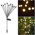 thumbnail image 3 of Luz solar para césped, Control de luz inteligente sensible, brillante, resistente al agua, para jardín, luz cálida de 10 cabezales, 3 of 5