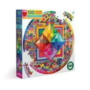 eeBoo Beauty of Color YPF5100 Piece Round Jigsaw Puzzle, Multi, 1 ea, (PZBOC)
