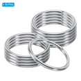 thumbnail image 3 of Unique Bargains 50mm Metal O Rings, 10 Pack 304 Stainless Steel Round Rings for Hardware Bags, 3 of 7