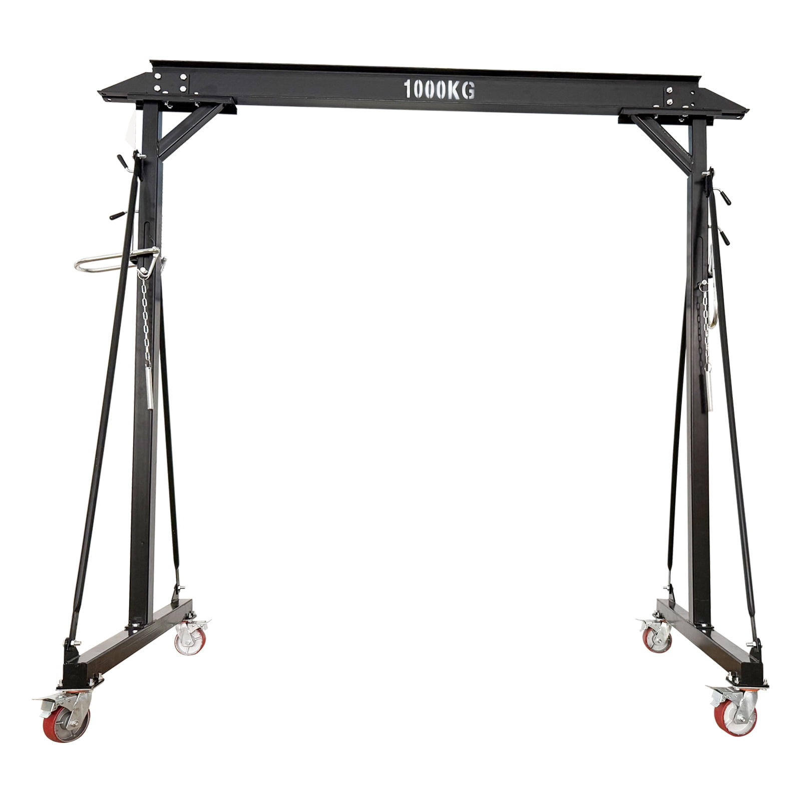 Portable Mobile Gantry Crane Portable Lift Hoist with Ajustable Height Range of 94.5" to 141.7"