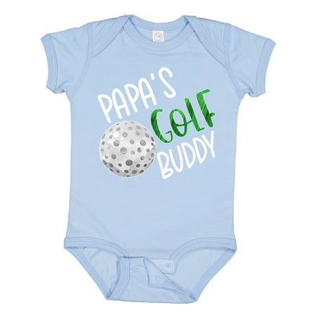 

Inktastic Papa s Golf Buddy with Golf Ball Gift Baby Boy or Baby Girl Bodysuit