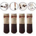 thumbnail image 2 of Calcetines antideslizantes para sillas, 24 calcetines elásticos antideslizantes de tela de algodón para muebles, utilizados para decorar revestimientos decorativos, 2 of 4