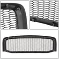 thumbnail image 3 of DNA Motoring For 06-09 RAM 1500 2500 3500 matte Black Honeycomb Mesh Front Bumper Grille, 3 of 6