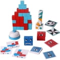 thumbnail image 1 of Bloques de construcción de cubos de Rubik tridimensionales que cambian de cara para niños, apilamiento tridimensional, desafío doble para niños y adultos, juego de rompecabezas con cartas, 1 of 1