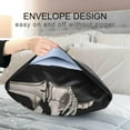 thumbnail image 7 of Coolnut Smiling Skull Satin Pillowcase for Hair and Skin Silk Pillowcase Soft Sleeping Pillow Covers Smooth Cooling Pillowcase with Envelope Closure Size Standard 20x40 in Home Decor Gifts, 7 of 7