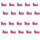 thumbnail image 1 of 100pcs Wooden Flag Toothpicks National Day Decoration Cupcake Toppers Food Toothpick (Czech Republic), 1 of 3