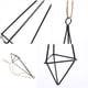 thumbnail image 4 of 4 piezas de perchas geométricas plantas de aire colgantes plantas de aire de metal soporte para macetas decoración de contenedores, 4 of 7