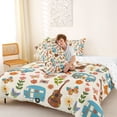 thumbnail image 4 of Erosebridal Teens Cartoon Floral RV Car Full Size Comforter Sets 3 Pieces,Girls Boys Happy Camping Butterflies Guitar Bedding Sets,Breathable Home Decor, 4 of 6