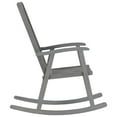 thumbnail image 4 of vidaXL Rocking Chair with Cushions Grey Solid Acacia Wood, 4 of 5