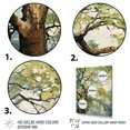 thumbnail image 3 of Designart "Essence of Green Trees in Africa" Floral Framed Wall Art - Global Brown Tree African Entryway Framed Wall Art, 3 of 6