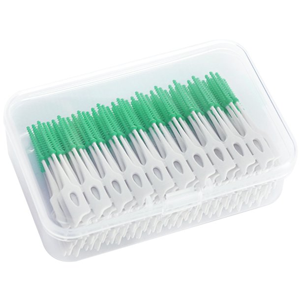 160Pcs Interdental Brush Toothpick Soft Silicone Tooth Picks Comfy Dental Tooth Cleaning Tool