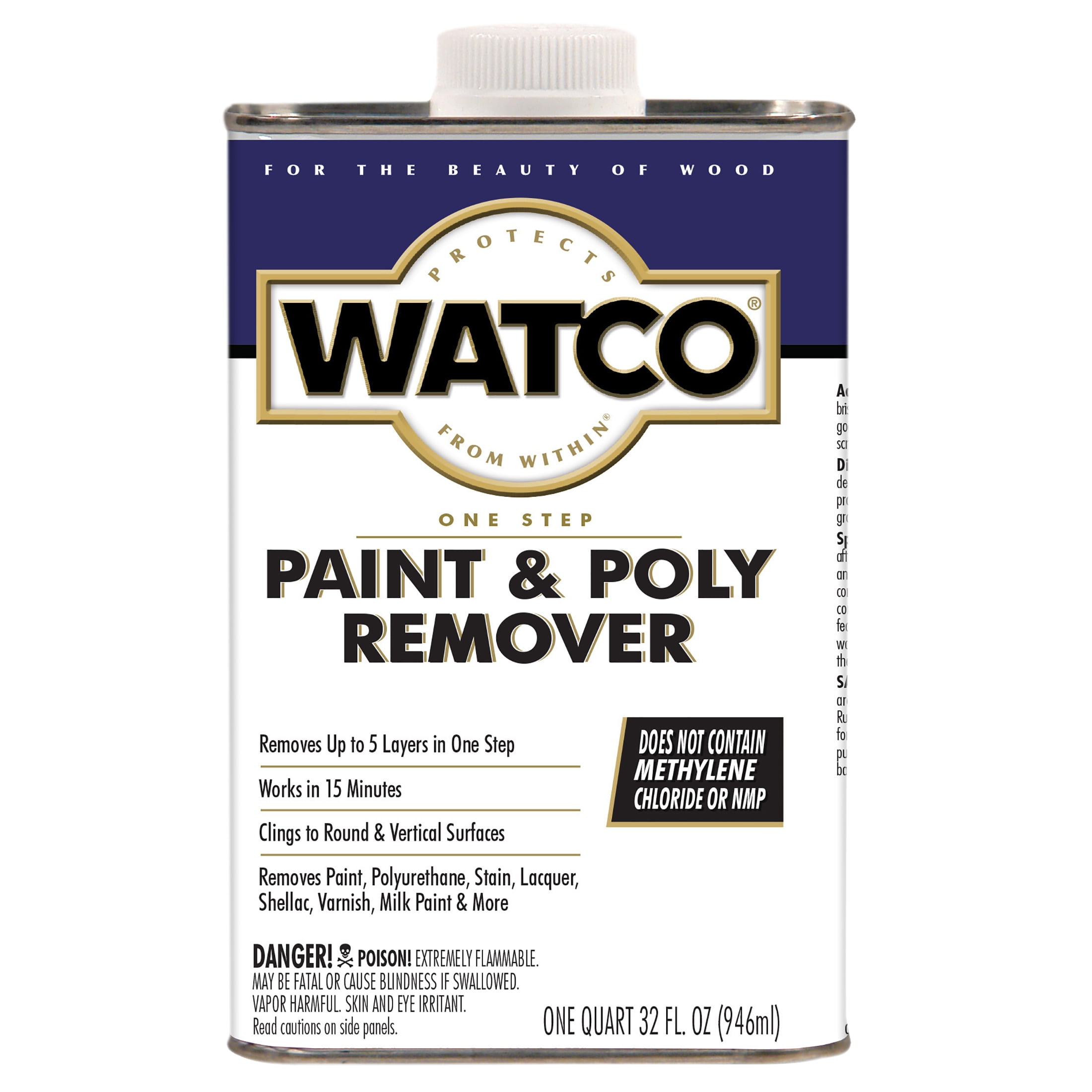 Rust-Oleum Watco One Step Paint & Poly Remover-351926, Quart