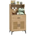 thumbnail image 1 of Gymax Armoire de Bar à Café avec Panneau Perforé, Tiroir de Rangement et Tablette Réglable, Buffet Bahut, 1 of 10