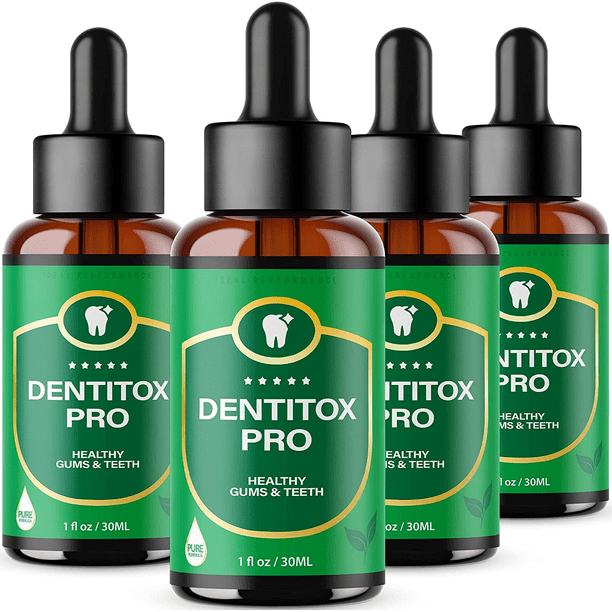 (4 Pack) Dentitox Pro for Gums Dentinox Pro Dental Dropper Healthy Gum
