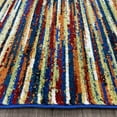 thumbnail image 3 of LUXE WEAVERS Modern Rainbow 5x7 Multicolor Striped Area Rug, 3 of 7
