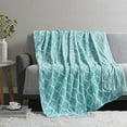 thumbnail image 2 of Home Essence Ogee Oversized Super Soft Microlight Throw, , 60x70", Aqua, 2 of 5