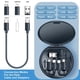 thumbnail image 2 of Kit adaptador de cable de carga múltiple, conversor de USB C a Micro USB/Lightning/USB A, compatible con soporte para teléfono (azul), 2 of 5