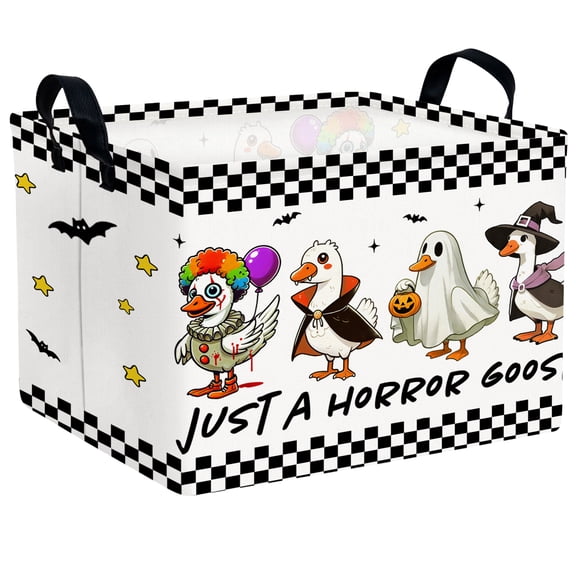 ASKETAM Cute Halloween Basket for Kids Trick or Treat Party Decor Storage Bin (Duck)