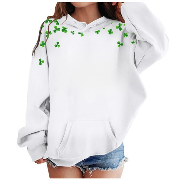 Girls Clothes Teen Hoodies Long Sleeve Pullover Sweatshirt Casual Cool Casual Pullover Hooded for Boys Girls Long Sleeve Graphic Top Sweatshirts for Women Loose Fit